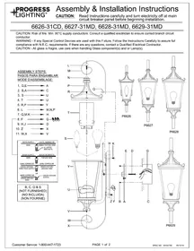 Notice Progress Lighting CADENCE P662931MD Éclairage