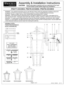 Notice Progress Lighting EAST HAVEN P60772030K9 Éclairage