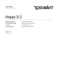 Notice Duravit HAPPY D.2 2121010001 Toilette