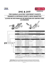 Notice DELTA 21C252 Robinetterie