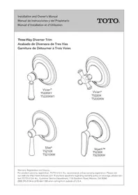 Notice TOTO VIVIAN TS220X Robinetterie