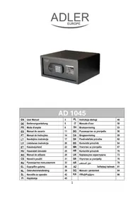 Notice ADLER AD 1045 Tresor