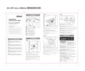 Notice AKASA AKICR14 Lecteur de mémoire