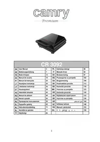 Notice CAMRY CR 3092 Waffle Maker