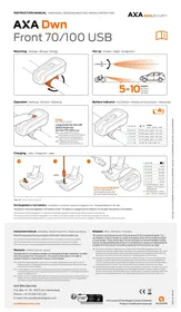 Notice AXA DWN 70 Lampe vélo
