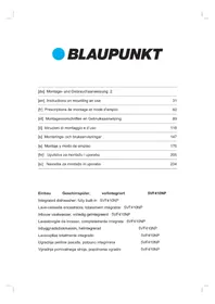 Notice BLAUPUNKT 5VF410NP Pomivalni stroji