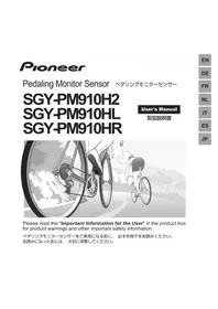 Notice PIONEER SGYPMRTC Measuring equipment