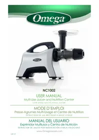 Notice OMEGA NC1002 Extracteur de jus