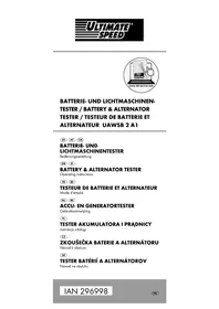 Notice ULTIMATE SPEED IAN 296998 Tester baterií