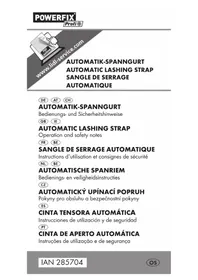Notice POWERFIX IAN 298800 Sangle de serrage