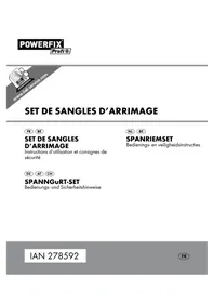 Notice POWERFIX IAN 278592 Sangle de fixation