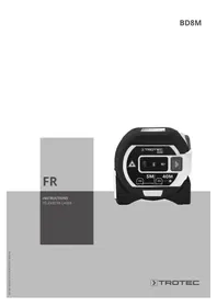 Notice TROTEC BD8M Télémètre