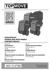 Notice Topmove IAN 314780 Sac à dos à roulettes