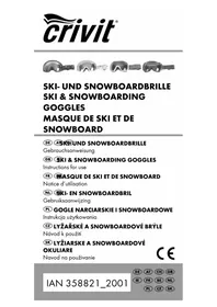 Notice CRIVIT IAN 358821 Ochranné brýle