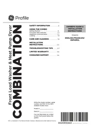 Notice GE GFR0728PTDS Secadora