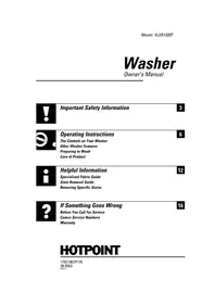 Notice HOTPOINT VLXR1020AWO Machine à laver