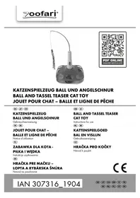Notice ZOOFARI IAN 345687 Jouet pour chat