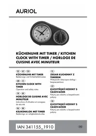 Notice AURIOL HG06168A Horloge de cuisine
