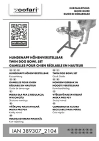 Notice ZOOFARI IAN 389307 Gamelle pour chien