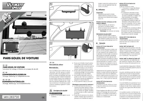 Notice ULTIMATE SPEED HG00548A Pare-soleil de voiture