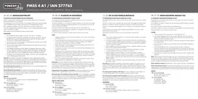 Notice POWERFIX PMSS 4 A1 Outil de pose de carrelage