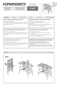 Notice Foppapedretti CIAK Séchoir à linge pliant