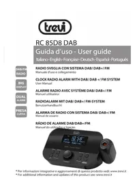Notice Trevi RC 85D8 DAB Radio-réveil