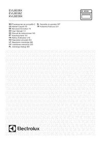 Notice ELECTROLUX EVL8E08Z Elektrikli fırın