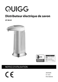 QUIGG GTSD01 - Distributeur de savon