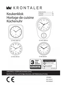Notice Krontaler GTWCBLK04 Horloge