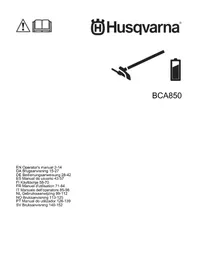 Notice HUSQVARNA BCA850 Débroussailleuse