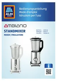 Notice Ambiano GTTB02CH Frullatore