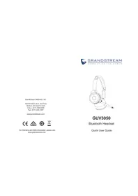 Notice GRANDSTREAM GUV3050 Casque audio Bluetooth