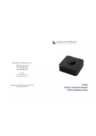 Notice GRANDSTREAM HT802 Adaptateur téléphonique