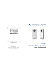 Notice GRANDSTREAM GDS3710 Interphone vidéo