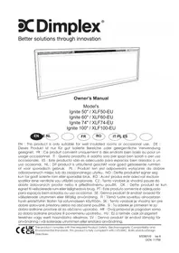 Notice DIMPLEX XLF74 Kominek