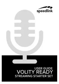 Notice Speedlink VOLITY READY SL800010BK Microphone