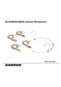 Notice SAMSON SADE10X Microphone