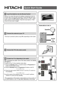 Notice HITACHI 22HE3001 Televizors