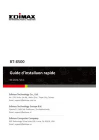 Notice Edimax BT8500 Carte réseau / adaptateur