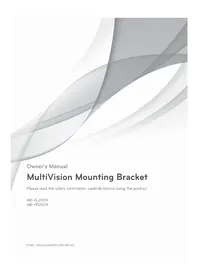 Notice LG ABVL200X TV Mount