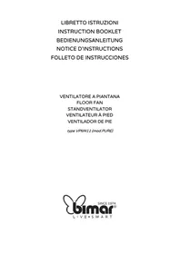 Notice Bimar VPM411 Ventilatore