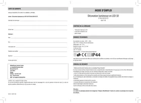 Notice GlobalTronics GTRL3DLED02 Éclairage décoratif