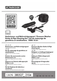 Notice PARKSIDE PDRS 10 A1 Nettoyeur haute pression