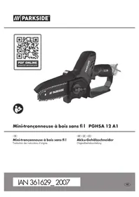 Notice PARKSIDE PGHSA 12 A1 Tronçonneuse électrique