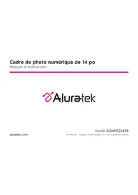 Aluratek ADMPF214FB - Cadre photo numérique