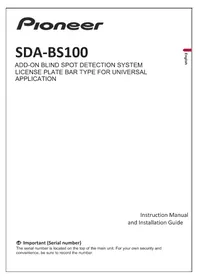 Notice PIONEER SDABS100 Dashcam