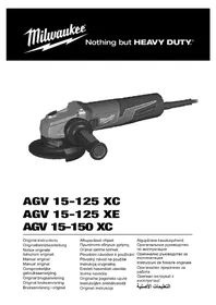 Notice MILWAUKEE AGV 15125 XE Hiomakone