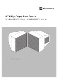 Notice ELECTRO-VOICE MTS4153 Haut-parleur