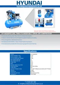 Notice HYUNDAI HY140200PES Compresseur